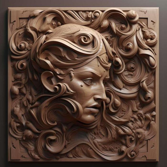 نموذج ثلاثي الأبعاد لآلة CNC 3D Art 